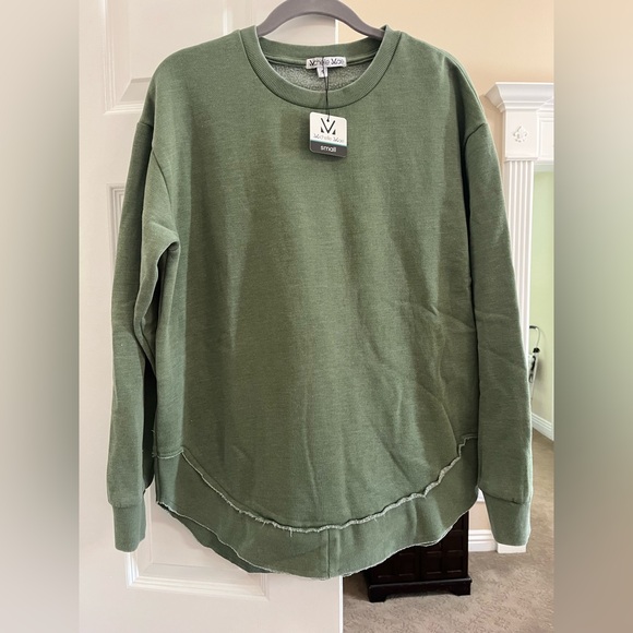 Michelle Mae Sweaters - Michelle Mae Olive Crew Neck Sweater Super Soft